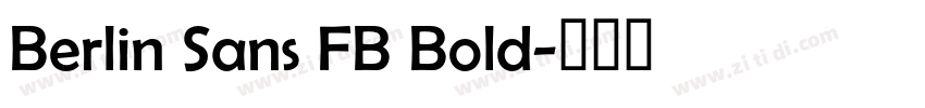 Berlin Sans FB Bold字体转换